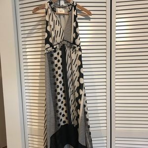 Anthropologie Maeve Maxi Dress Geometric 0P Petite